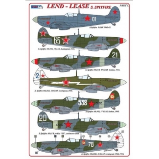 AML D48018 Supermarine Spitfire / Lend – Lease series (+ P-E parts) (1:48)