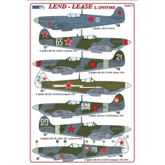 S.Spitfire / Lend – Lease series (+ P-E parts) (1:72)