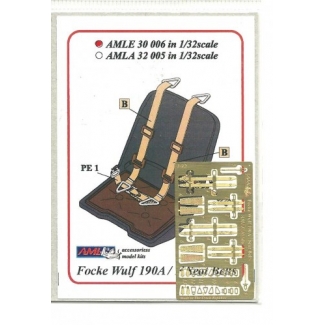 AML E30006 Seatbelts Fw 190A/F (1:32)