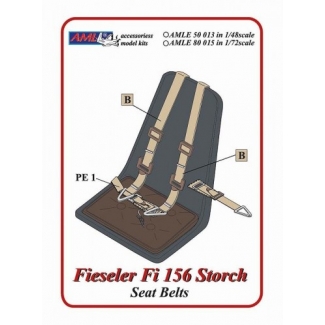 AML E50013 Fieseler Fi 156 Storch - Seat Belts (1:48)