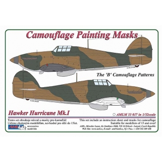 AML M33017 Hawker Hurricane Mk.I The "B" Camouflage Patterns (1:32)