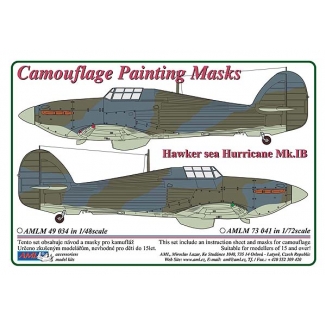 AML M49034 Hawker Sea Hurricane Mk.IB - Camouflage Painting Masks (1:48)