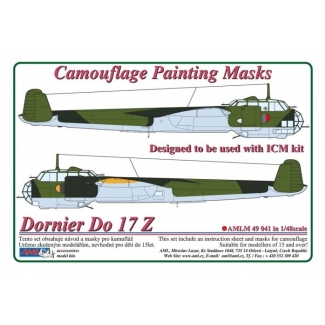 AML M49041 Dornier Do 17 Z - Camouflage Painting Masks (1:48)