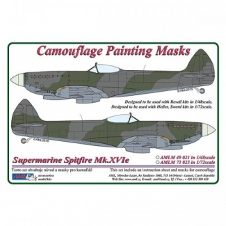 AML M73023 Supermarine Spitfire Mk.XVIe - Camouflage Painting Masks (1:72)