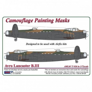 AML M73026 Avro Lancaster B.III - Camouflage Painting Masks (1:72)