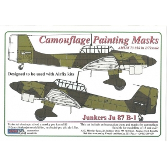 AML M73030 Junkers Ju 87B-1 - Camouflage Painting Masks (1:72)