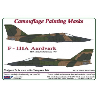 AML M73040 F – 111 Aardvark - Camouflage Painting Masks (1:72)