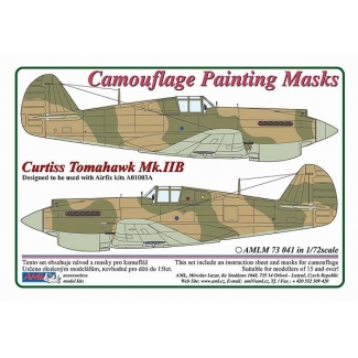 AML M73041 Curtiss Tomahawk Mk.IIB - Camouflage Painting Masks (1:72)