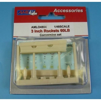 AML O4804 3 inch Rockets 60LB- The conversion set (1:48)