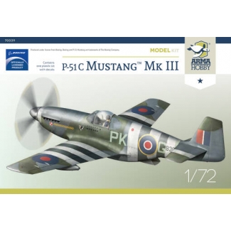 Arma Hobby 70039 P-51C Mustang™ Mk III Model Kit (1:72)