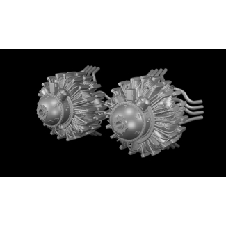 Artillery / FLY ARTA008 Silniki do f7F (2 sztuki) wydruk 3D (1:72)