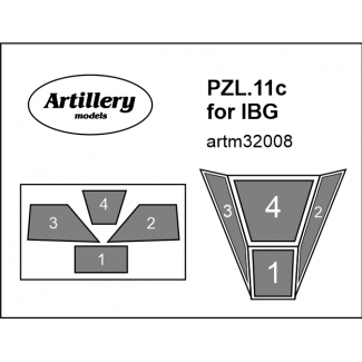 PZL.11c canopy for IBG: Maska (1:32)