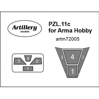 PZL.11c for Arma Hobby: Maska (1:72)