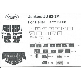 Junkers Ju 52-3M for Heller: Maska (1:72)