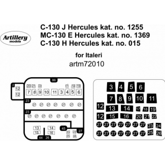 C-130 J+H, MC-130 E Hercules for Italerii: Maska (1:72)