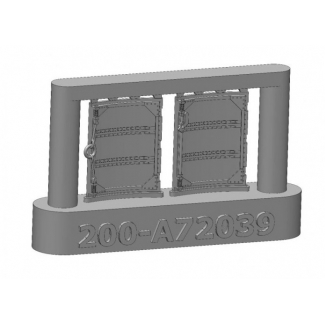 ASK A72039 Spitfire Mk.I, Mk.II, Mk.V early - Cockpit door - rec. for Eduard (1:72)