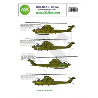 ASK D32010 Bell AH-1G Cobra 1th Aviation Helicopter Cavalry D/227 AHB (1:32)