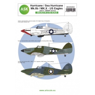 ASK D32032 Hawker Hurricane Mk.IIB / Mk.X part 6 - US Eagles (1:32)