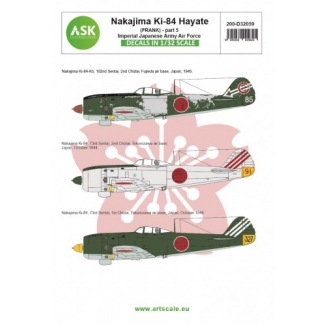 ASK D32059 Nakajima Ki-84 Hayate (Frank) part 5 - Imperial Japanese Army Air Force (1:32)