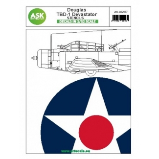 ASK D32087 Douglas TBD-1 Devastator - STENCILS (1:32)