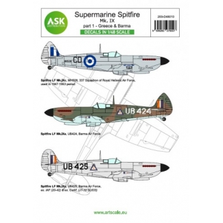 ASK D48010 Spitfire Mk.IXc and Mk.IXe part 1 - Greece, Burma (limited edition) (1:48)