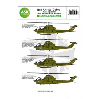 ASK D48018 Bell AH-1G Cobra 20th Aerial Rocket artilery part 1 (1:48)