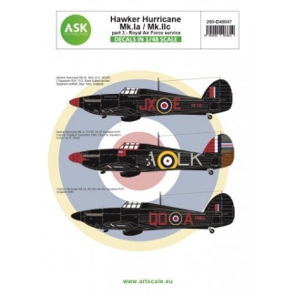 ASK D48047 Hawker Hurricane Mk.IA / Mk.IIC part 3 - Royal Air Force service (1:48)