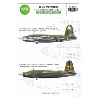 ASK D48058 B-26B Marauder part 1 - Over Europe: Wine, Women and Song and Hard To Get (1:48)