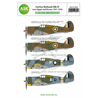 ASK D72002 Curtiss Mohawk IV over Egypt and Burma 1941-1943 (1:72)