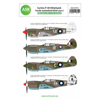 ASK D72006 Curtiss Kittyhawk MK.I Pacific battlefield RAAF 1942-1944 part I (1:72)