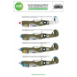 ASK D72007 Curtiss Kittyhawk Mk.IV Pacific battlefield RAAF part II (1:72)