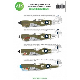 ASK D72008 Curtiss Kittyhawk Mk.IV Pacific battlefield RAAF part III (1:72)