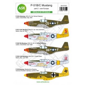 ASK D72031 P-51B/C Mustangs over Europe in foreign services (1:72)