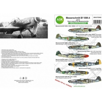 ASK D72042 Messerschmitt  Bf 109K-4 part 2 - Swan song of the Messerschmitts (1:72)