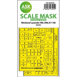 ASK M48299 Lysander Mk.I / Mk.III double-sided express fit mask for Airfix (1:48)