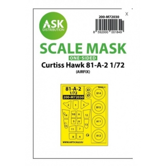 ASK M72030 Curtiss Hawk 81-A-2 one-sided painting mask for Airfix (1:72)