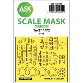 ASK M72084 Tu-2T One-Sided Express Fit Mask (For ICM) (1:72)