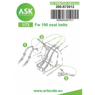 ASK S72012 Fw 190 seat belts (1:72)