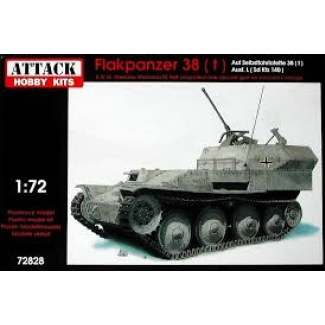 Attack Hobby Kits 72728 Flakpanzer 38 (t) Germ. WWII Anti-Aircraft Gun (1:72)