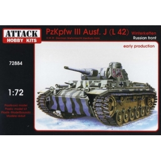 Attack Hobby Kits 72884 PzKpfw III Ausf. J(L 42) Winterketten. Russian front. Early production (1:72)