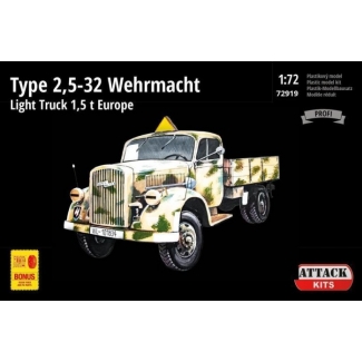 Attack Hobby Kits 72919 TYPE 2,5-32 Wehrmacht, light truck 1,5T EUROPE (1:72)