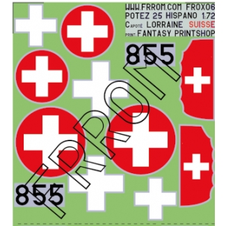 Azur Frrom FR0X06 Potez 25 Suisse 855 (1:72)