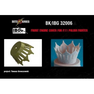 Front engine cover for PZL P.11C Polish Fighter (fit IBG 32001) (1:32)