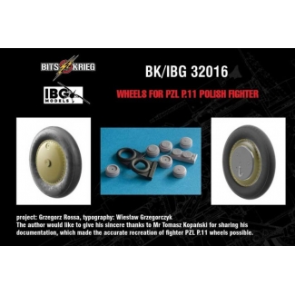 Wheels for PZL P.11c - Polish Fighter (fits IBG 32001) (1:32)