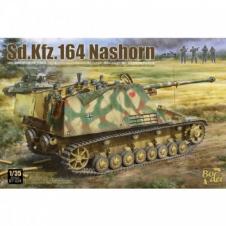 Border Model BT024 Sd.Kfz. 164 Nashorn Early/Command Version w/4 Figures (1:35)