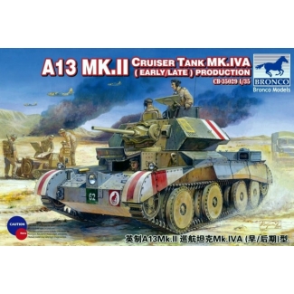 Bronco Models CB35029 A13 Mk.II Cruiser Tank Mk.IVA (Early/Late) Production (1:35)