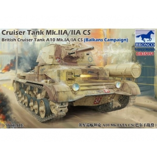 Bronco Models CB35151 Cruiser Tank Mk.IIA/IIA CS British Cruiser Tank A10 Mk.IA/IA CS (Balkans Campaign) (1:35)