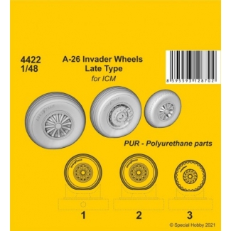 CMK 4422 A-26 Invader Wheels Late Type / for ICM ki (1:48)