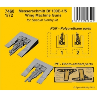 CMK 7460 Messerschmitt Bf 109E-1/5 Wing Machine Guns (1:72)