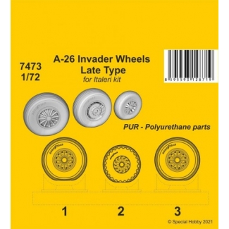 CMK 7473 A-26 Invader Wheels Late Type / for Italeri kit (1:72)